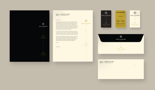 Hotel Vandivort Branding by Megan Heard